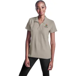 Ladies Basic Pique Golf Shirt Model Image